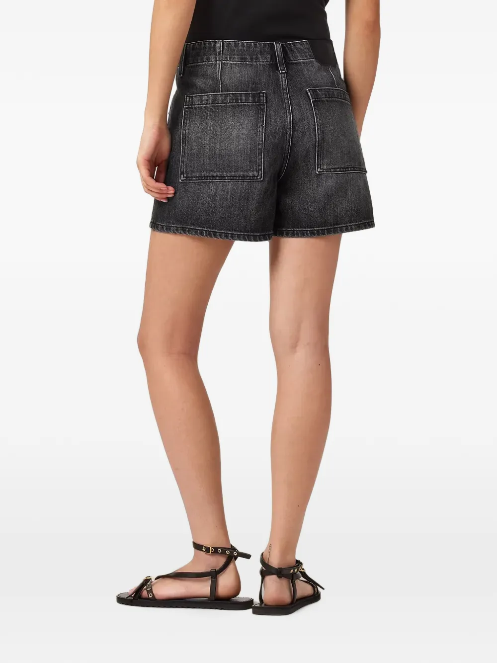 AllSaints Tay denim shorts Zwart