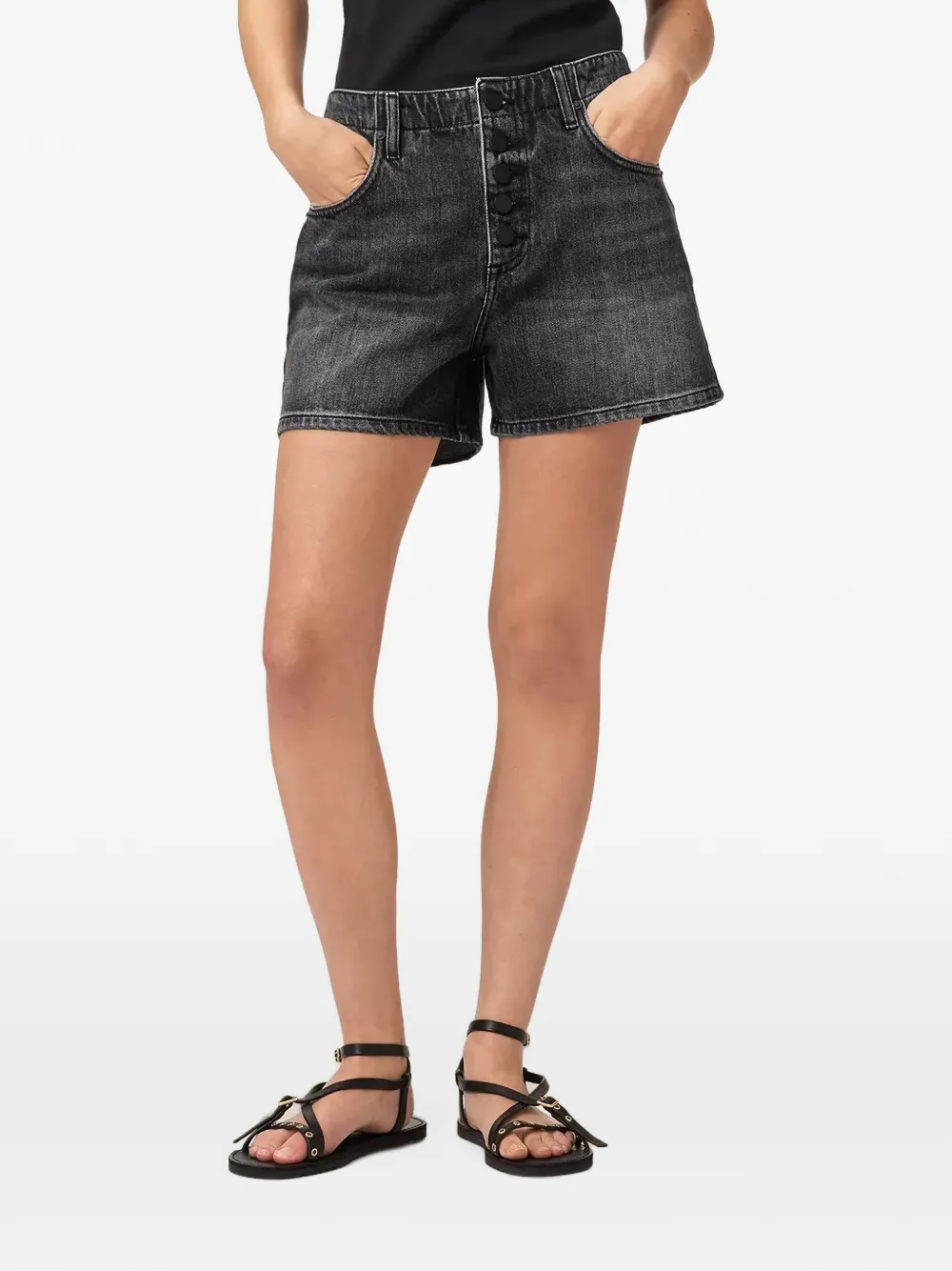 AllSaints Tay denim shorts - Nero