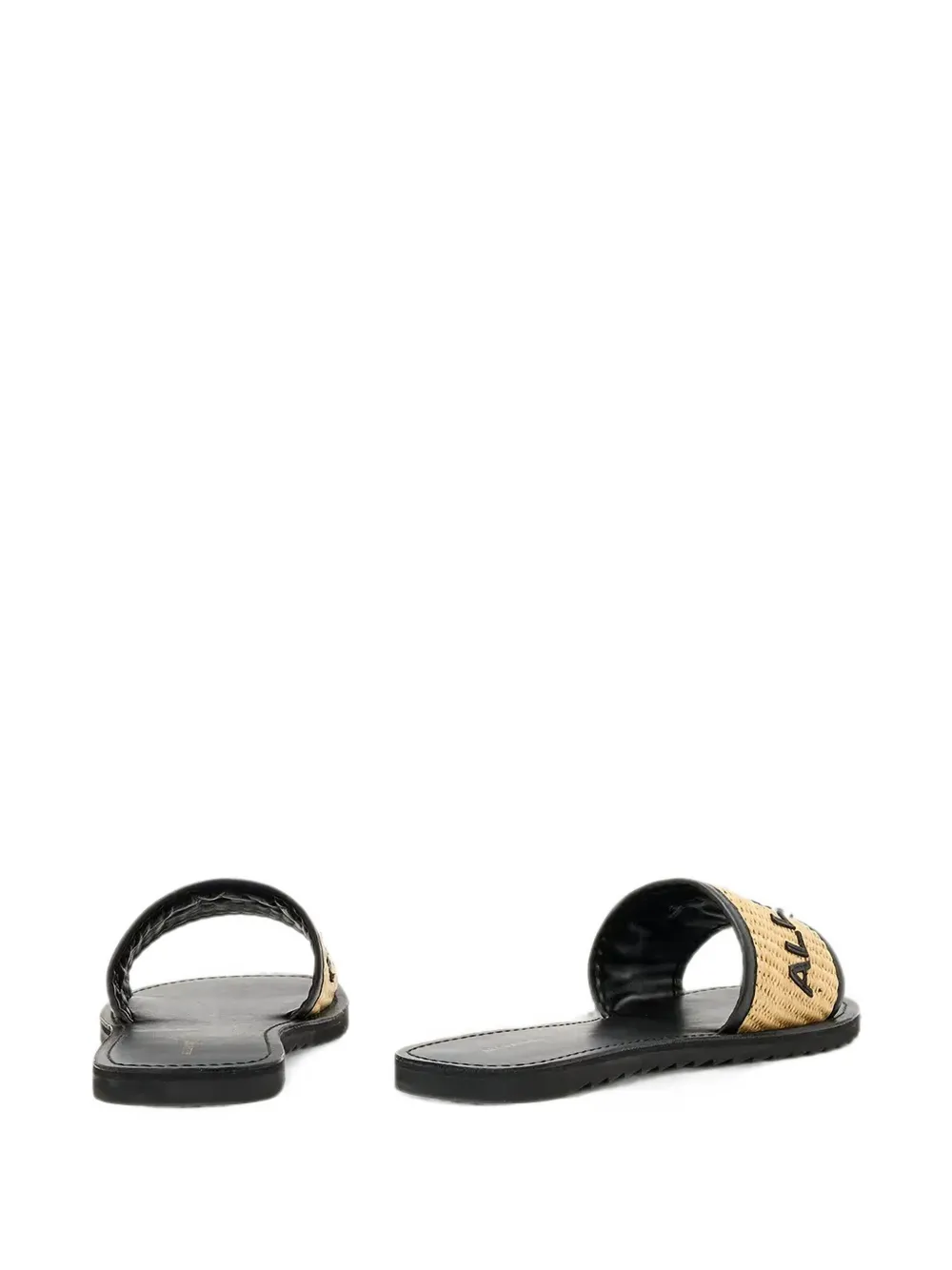 AllSaints Hoxton geweven slippers Beige