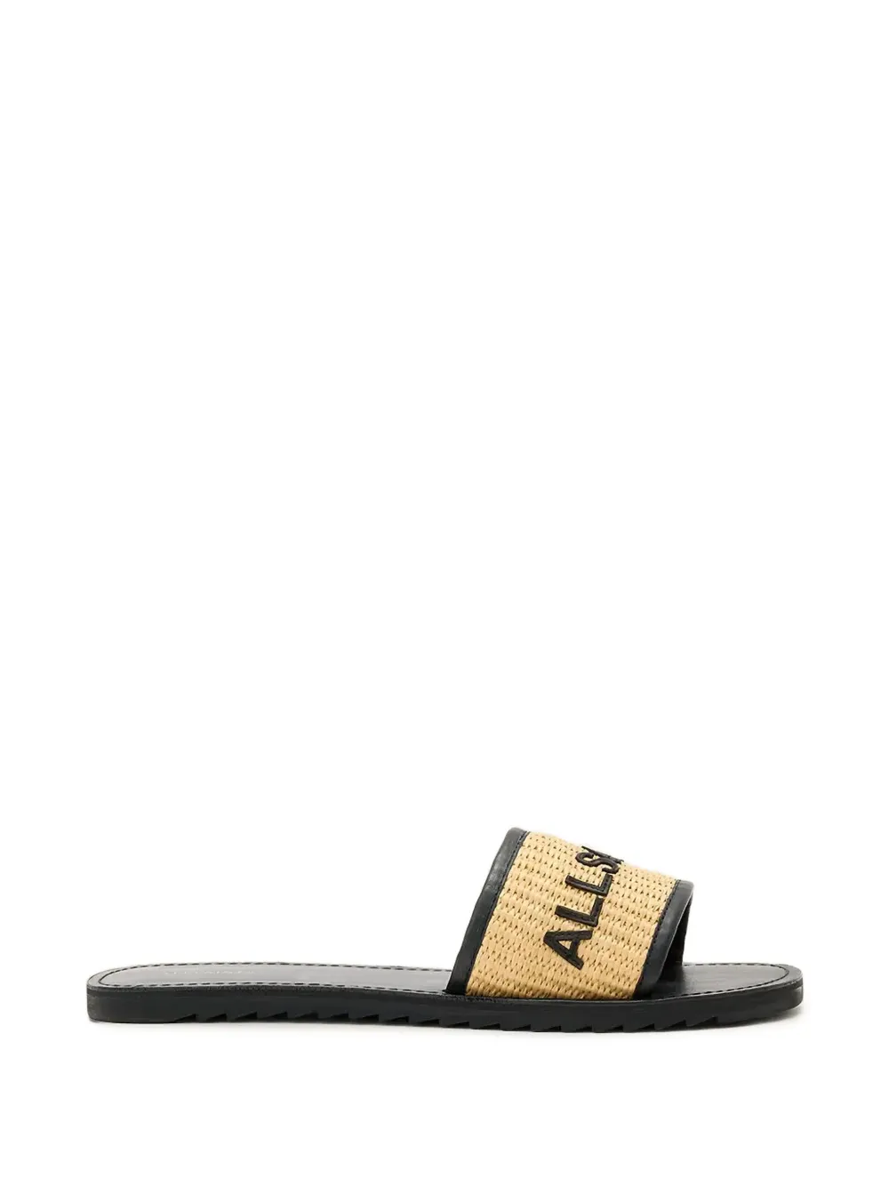 AllSaints Hoxton geweven slippers Beige