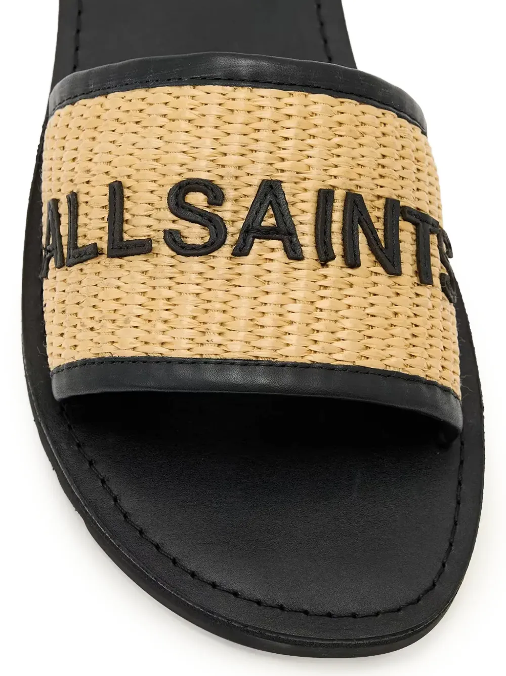 AllSaints Hoxton geweven slippers Beige
