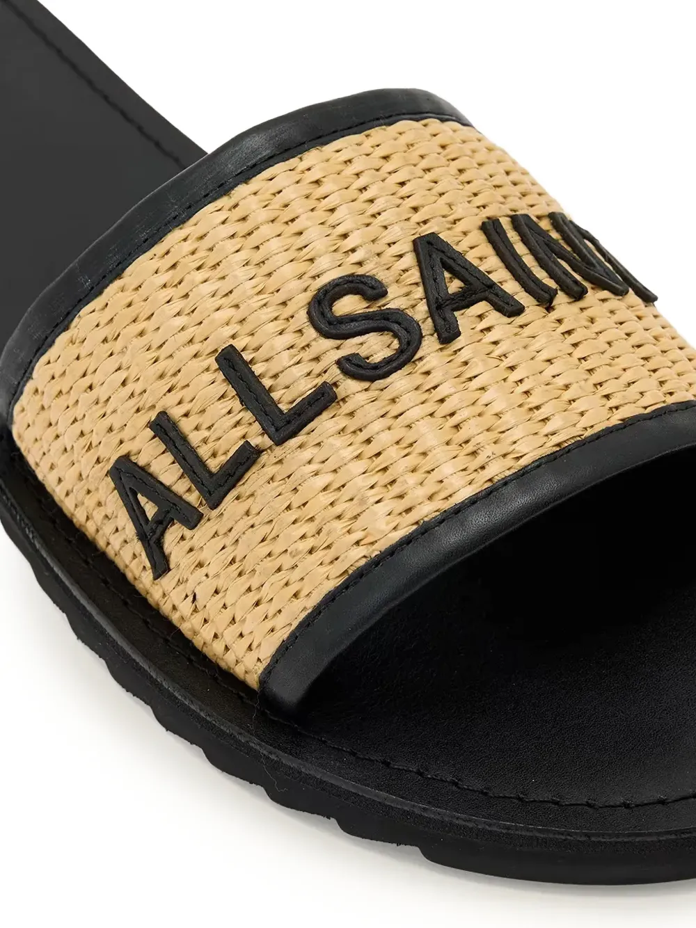 AllSaints Hoxton geweven slippers Beige