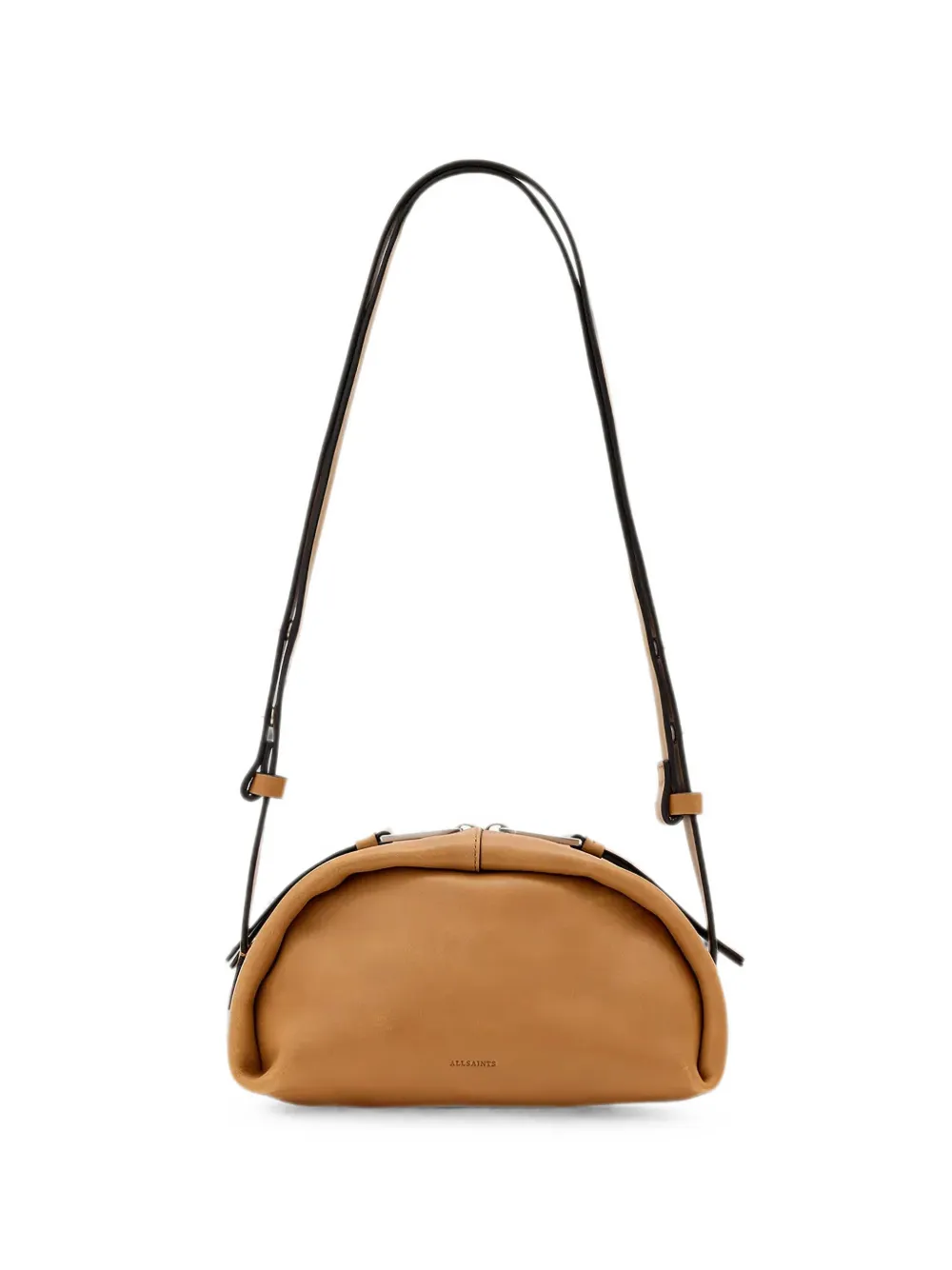 AllSaints Rosalie logo-debossed crossbody bag - Braun
