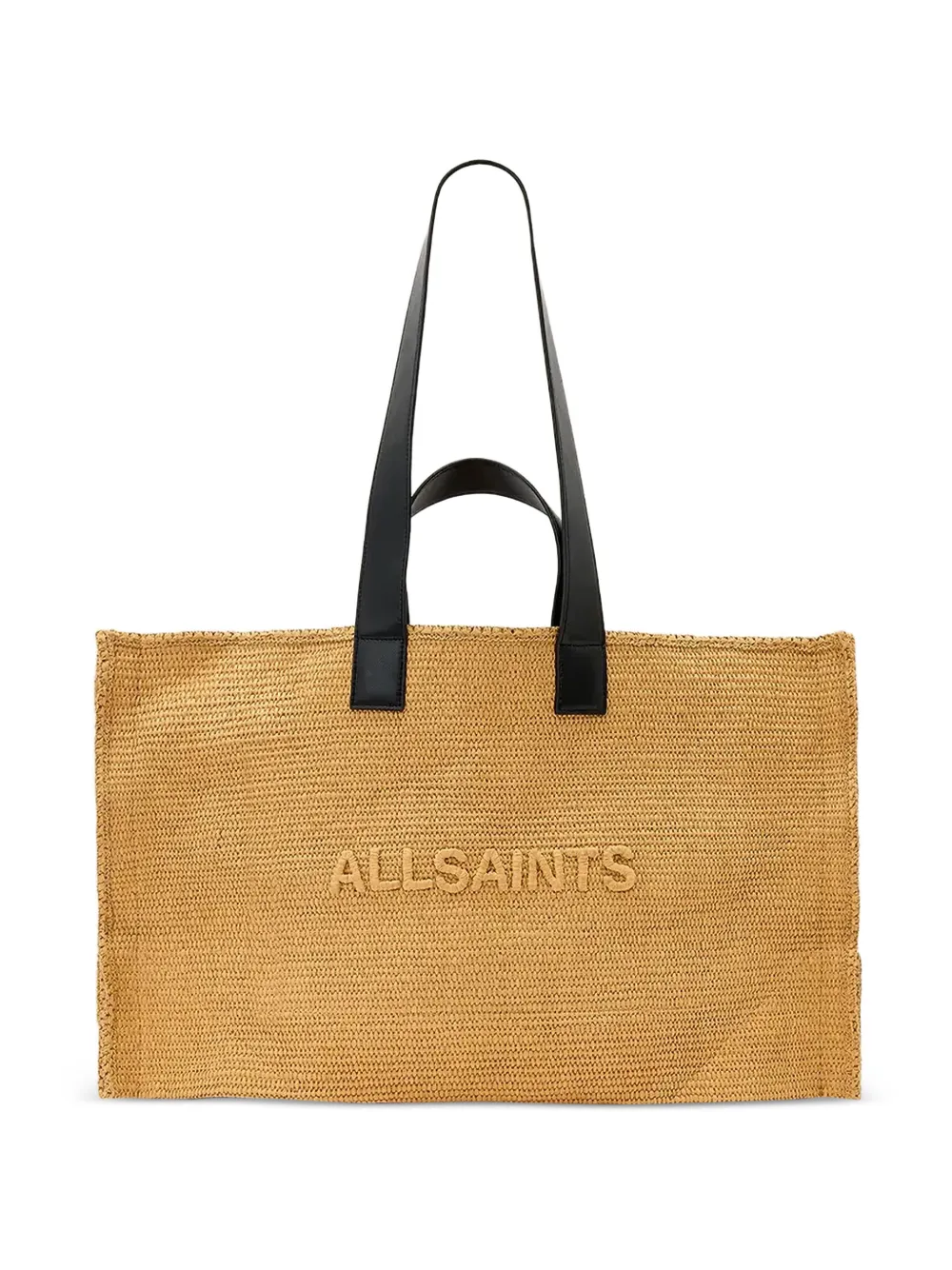 AllSaints Lutece woven tote bag - Nude