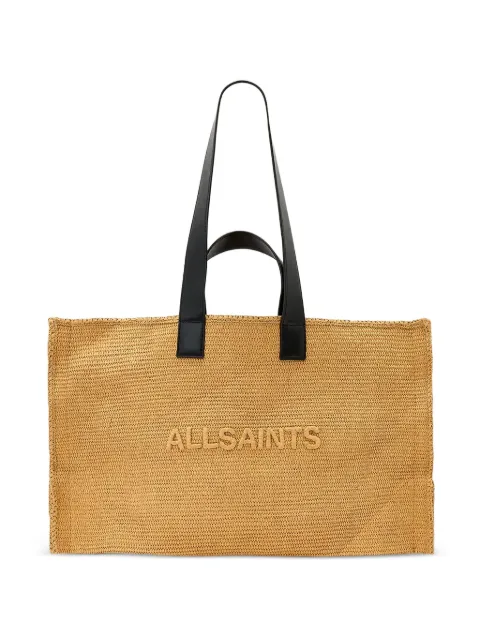 AllSaints Lutece woven tote bag