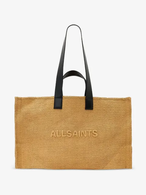 AllSaints Lutece woven tote bag