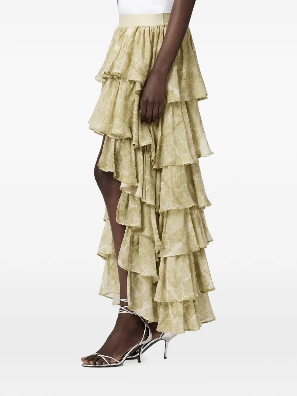 AllSaints Cavarly gelaagde maxi-rok Groen