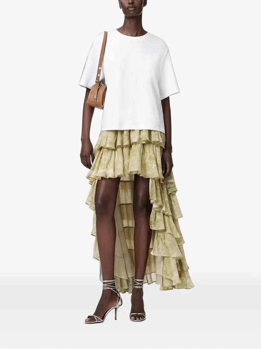 AllSaints Cavarly gelaagde maxi-rok Groen