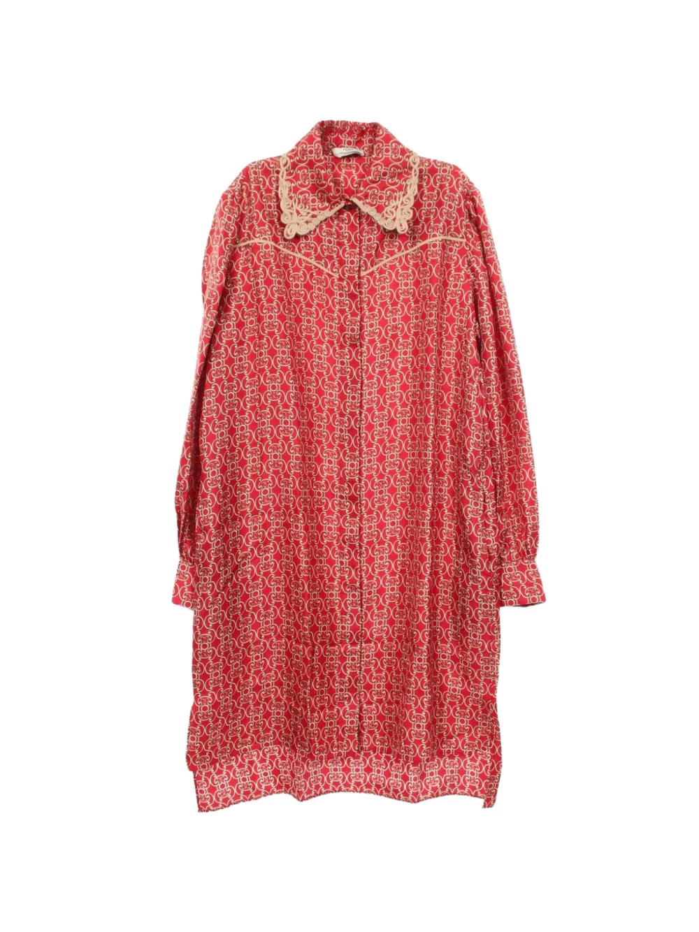 Fendi Pre-Owned 2010s monogram-print shirt dress - Red