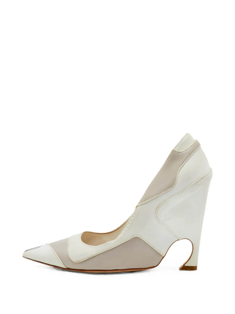 Christian Dior Pre-Owned pointed-toe heeled pumps - White