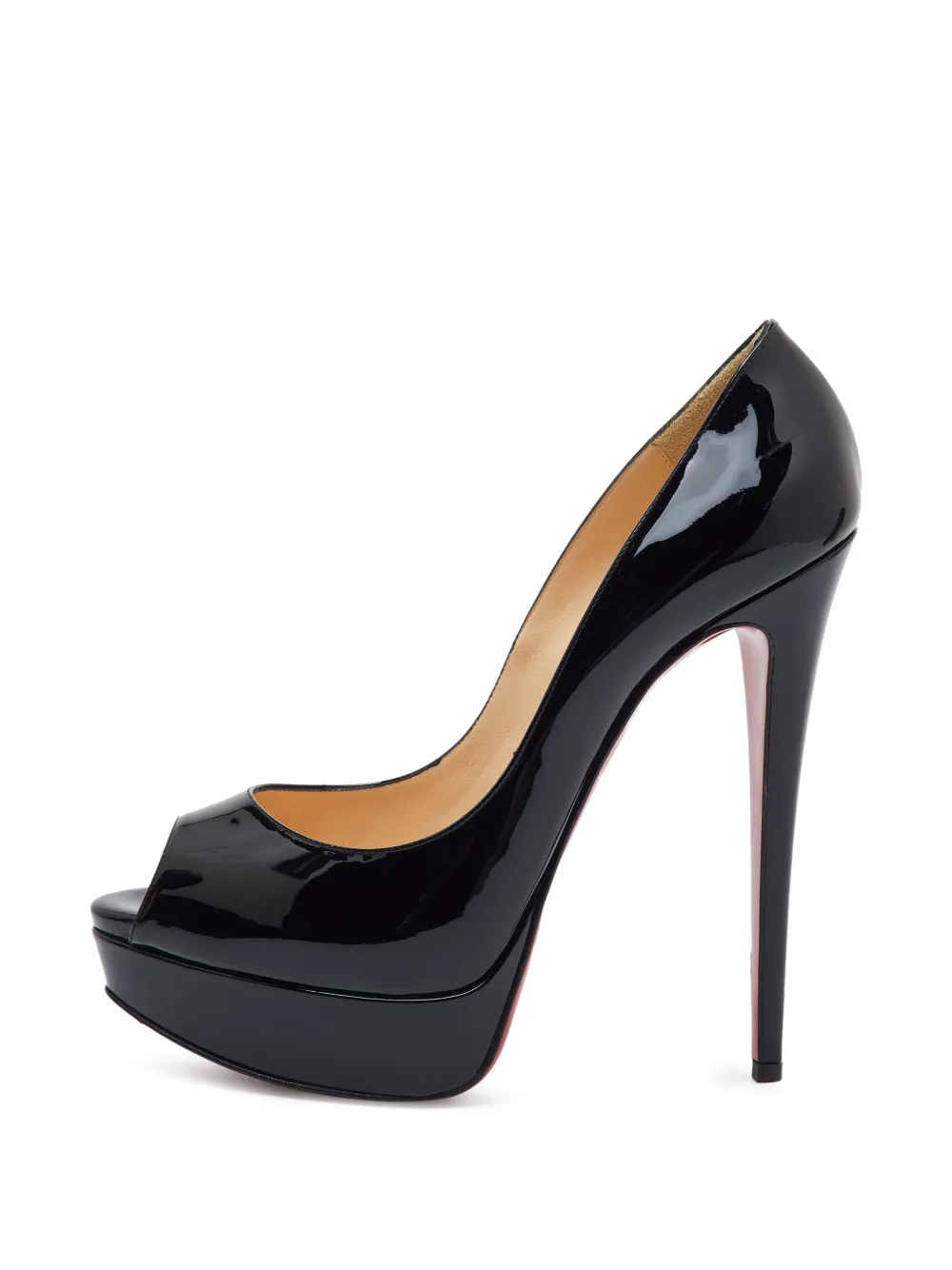 Christian Louboutin Pre-Owned Very Prive peep-toe platform pumps - Schwarz