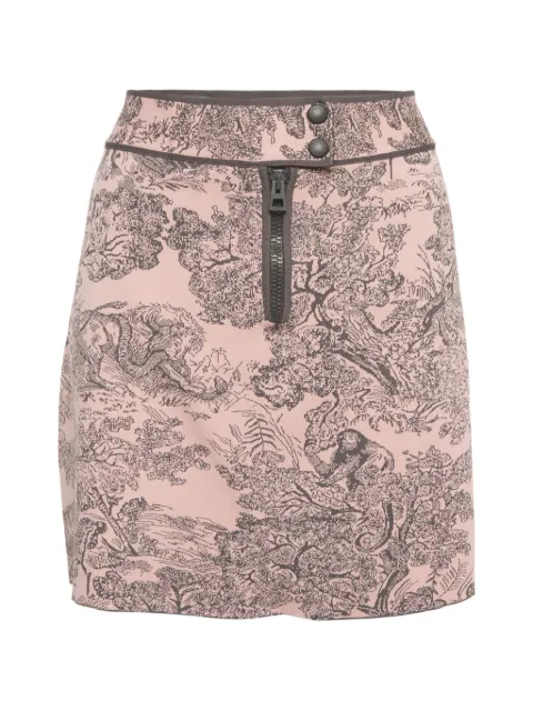 Christian Dior Pre-Owned Toile de Jouy Sauvage jacquard mini skirt