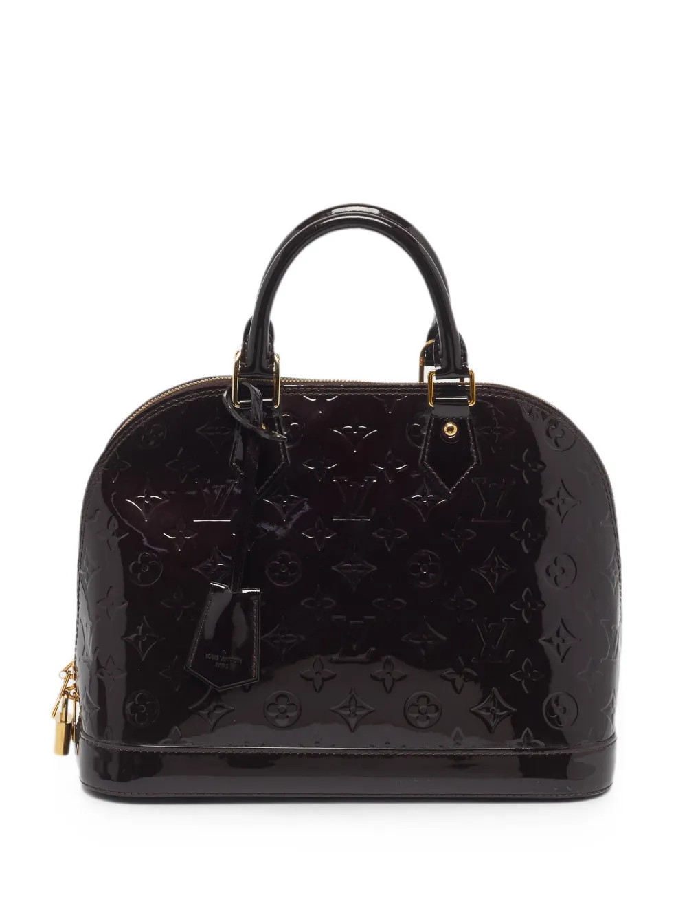 Louis Vuitton Pre-Owned 2015 Alma PM Terre D’Ombre Monogram Vernis handbag - Brown