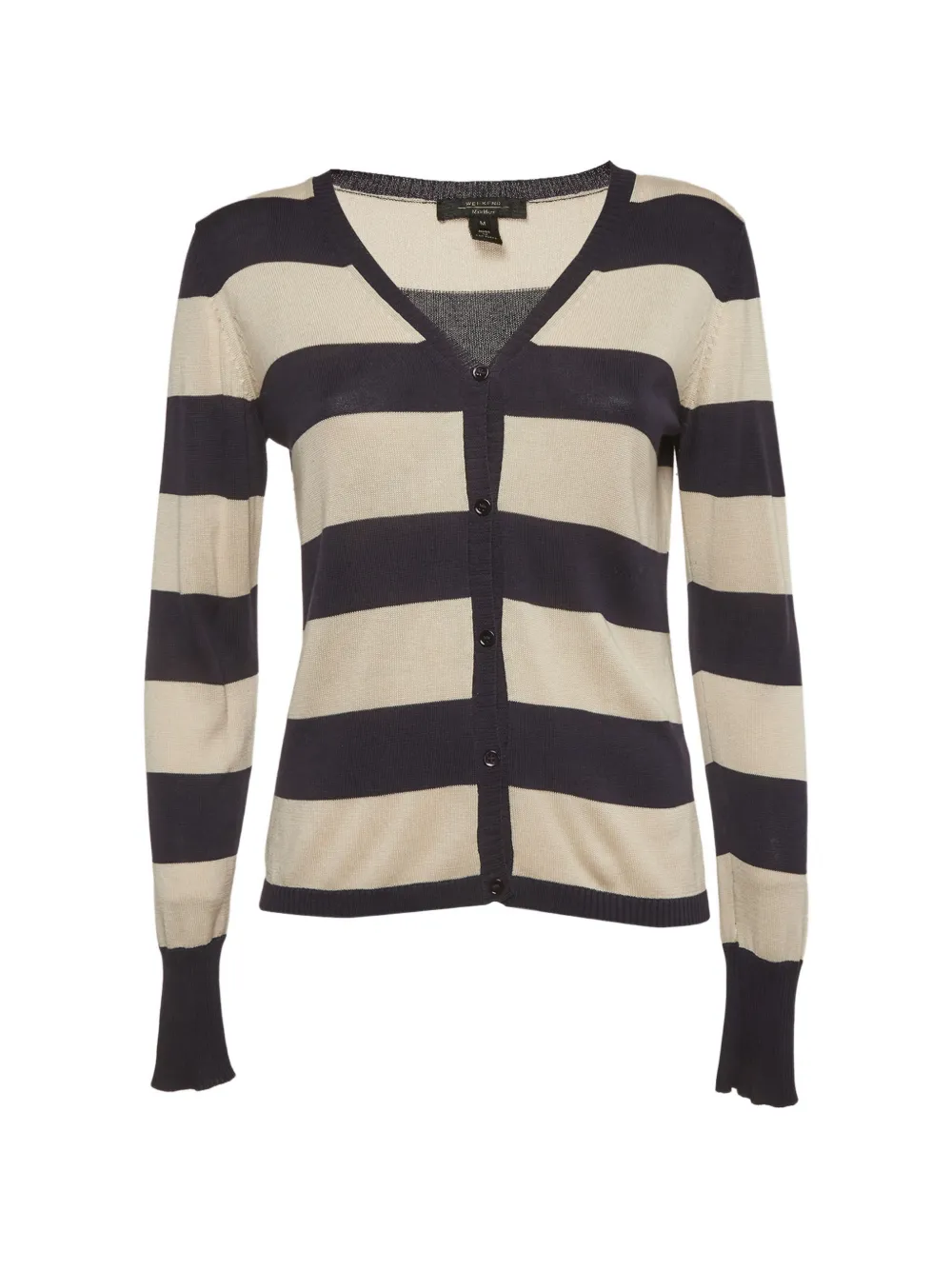 Weekend Max Mara striped V-neck cardigan - Toni neutri