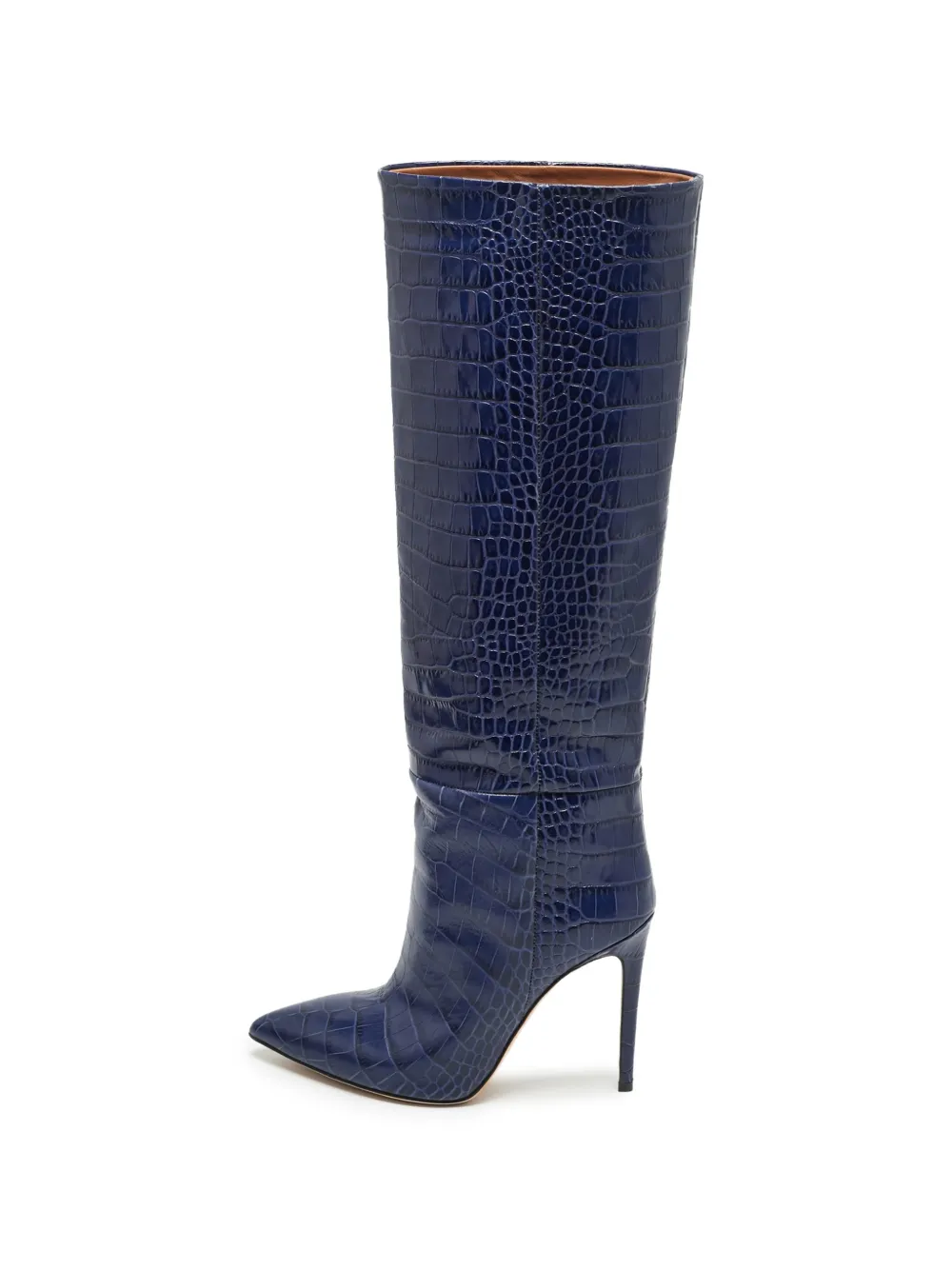 Paris Texas Indaco croc-embossed leather boots - Blue