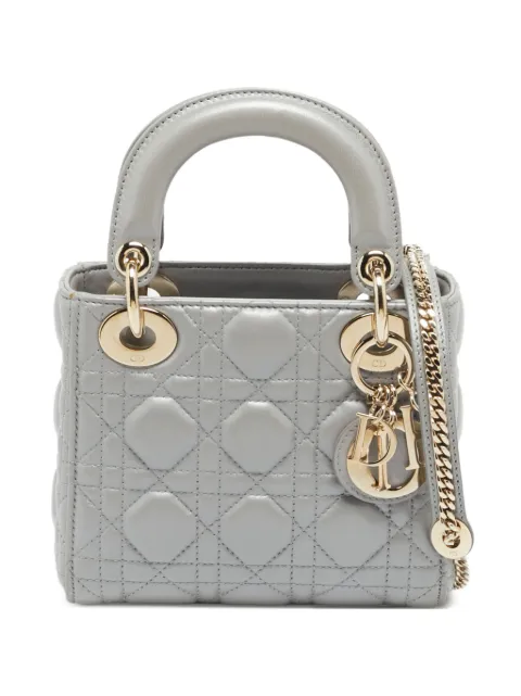 Christian Dior Pre-Owned 2017 mini Lady Dior Cannage tote bag