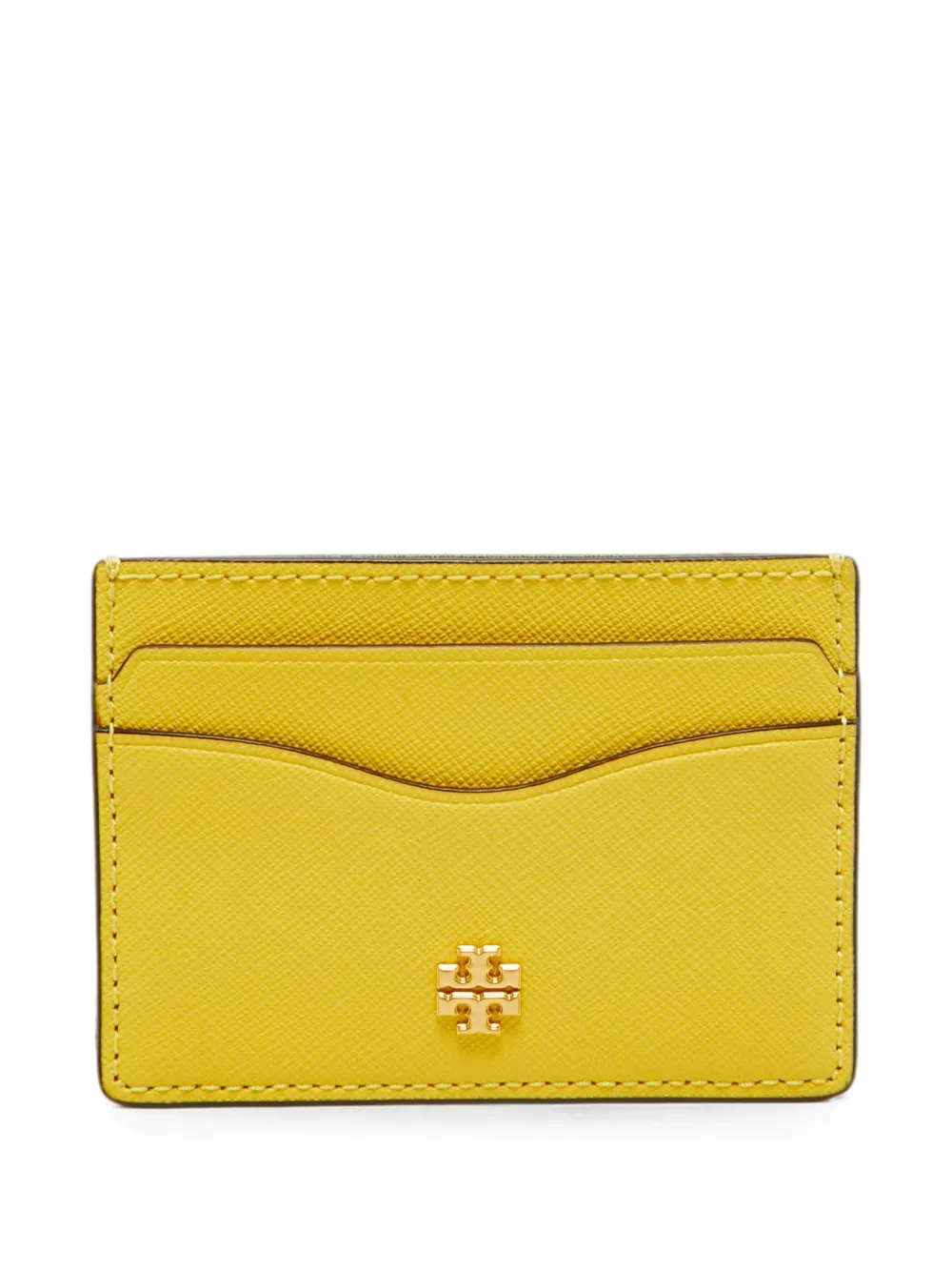 Tory Burch Emerson leather card holder - Gelb