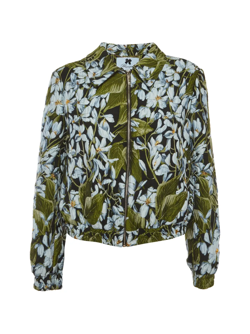 Pre-owned Dolce & Gabbana Floral Jacquard Bomber Jacket In Black