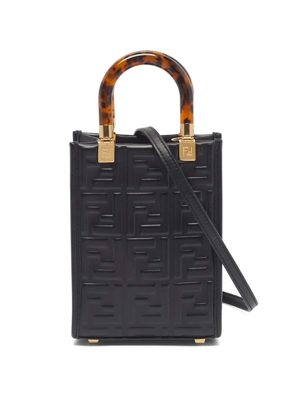 Fendi Pre-Owned 2023 Sunshine Zucca embossed tote bag - Nero