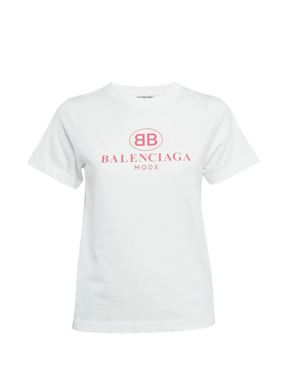 Balenciaga Pre-Owned logo-print jersey T-shirt - Bianco