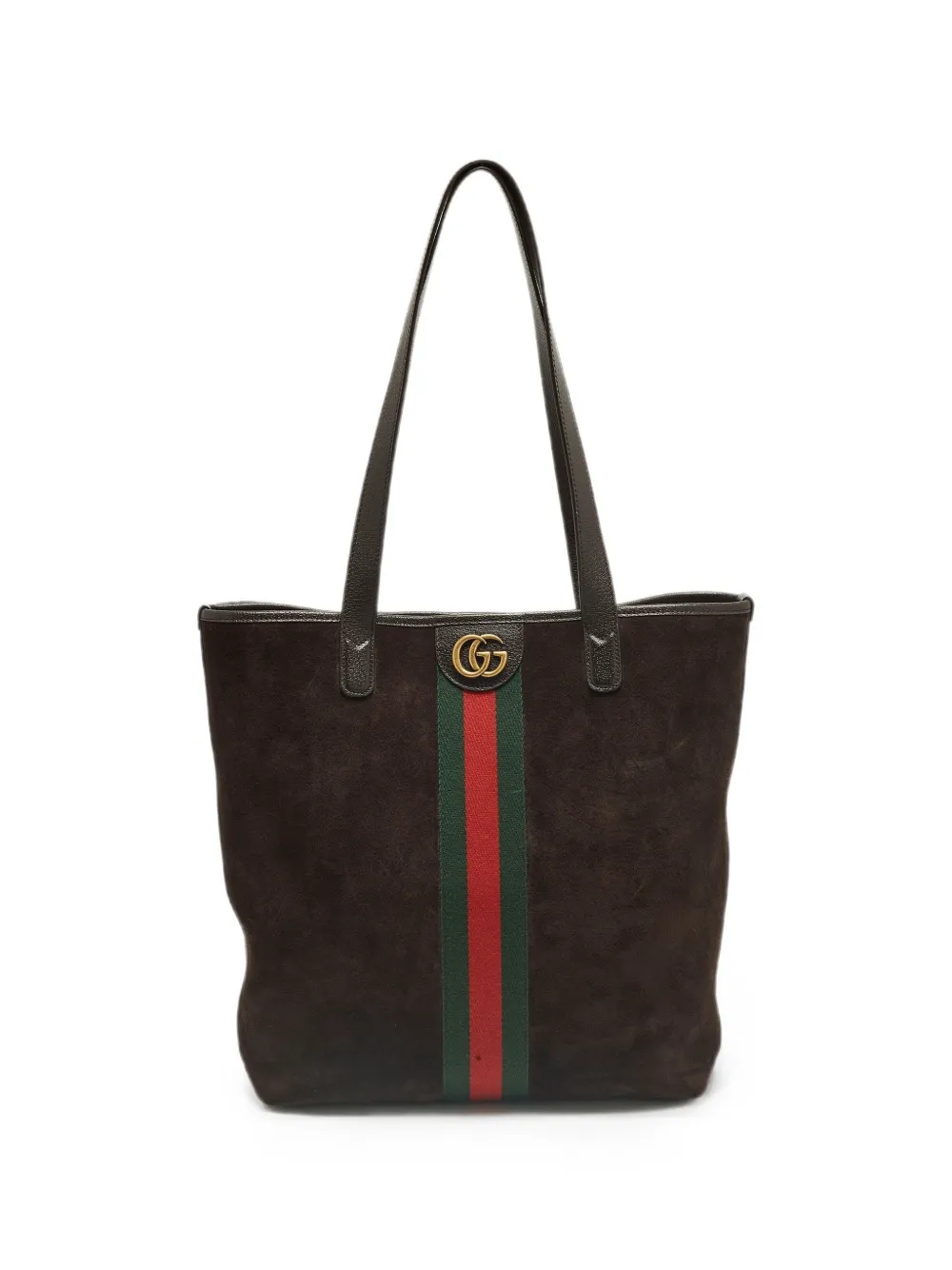 Gucci Pre-Owned Ophidia Web stripe tote bag - Marrone