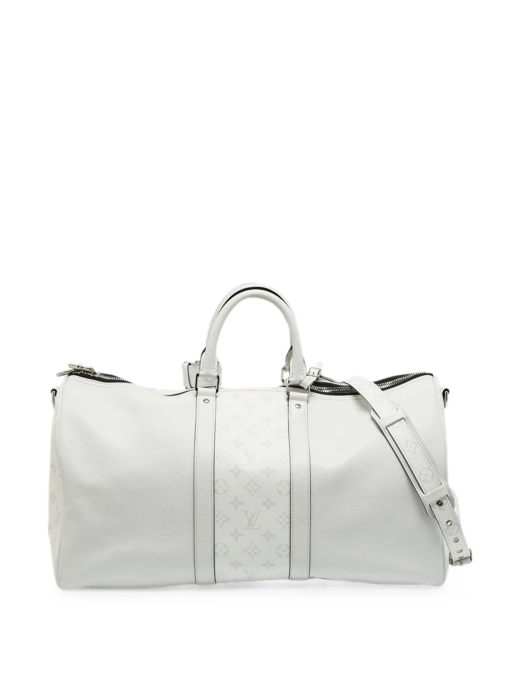 Louis Vuitton Pre-Owned Keepall Bandoulière Taigarama bag - Bianco
