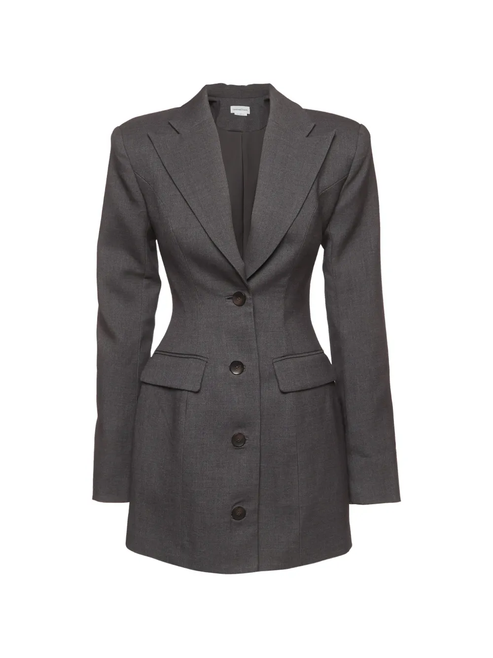 LOVERS + FRIENDS long-sleeve blazer mini dress - Grigio