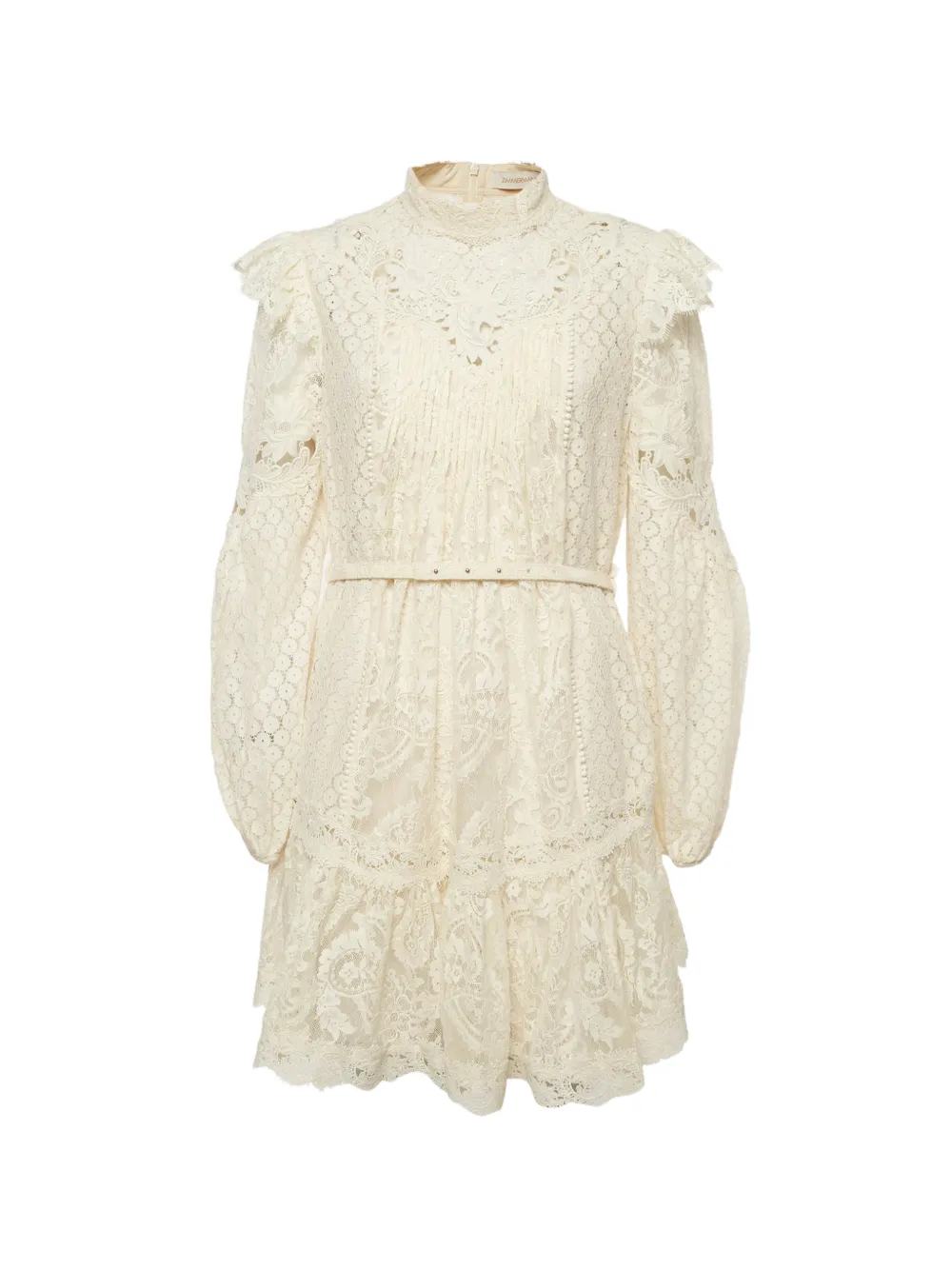 ZIMMERMANN long-sleeve mini dress - Toni neutri