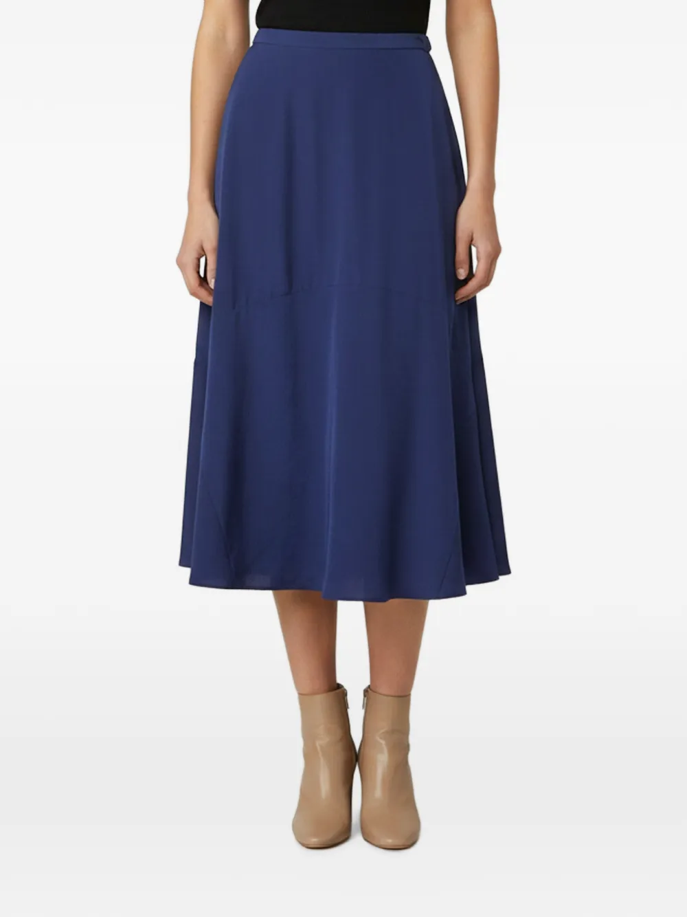 Kenzo Pre-Owned asymmetric crepe midi skirts - Blu
