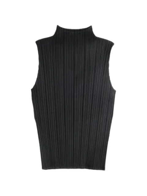 Pleats Please Issey Miyake pleated high-neck top