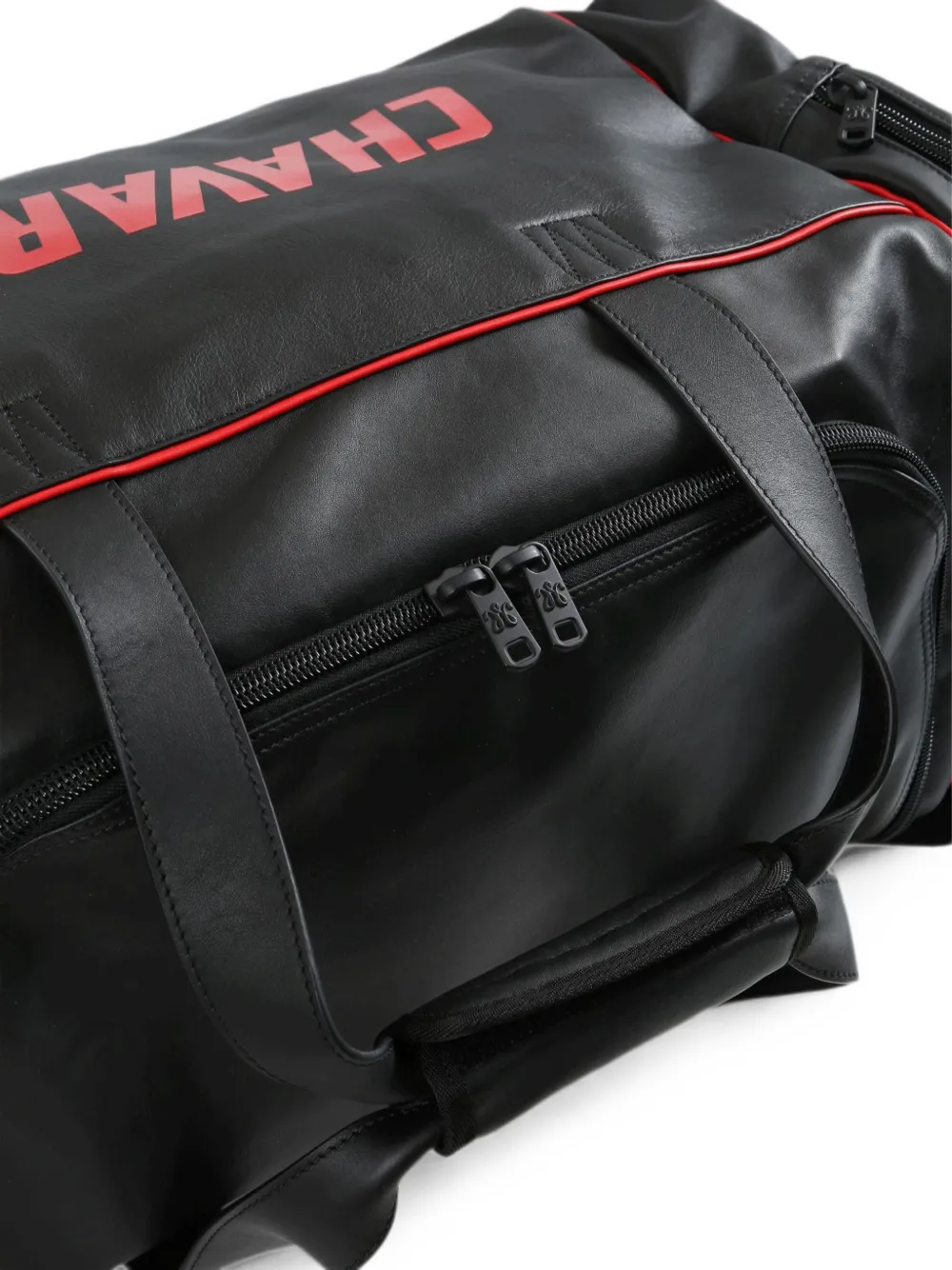 adidas logo-print piped shoulder bag Zwart