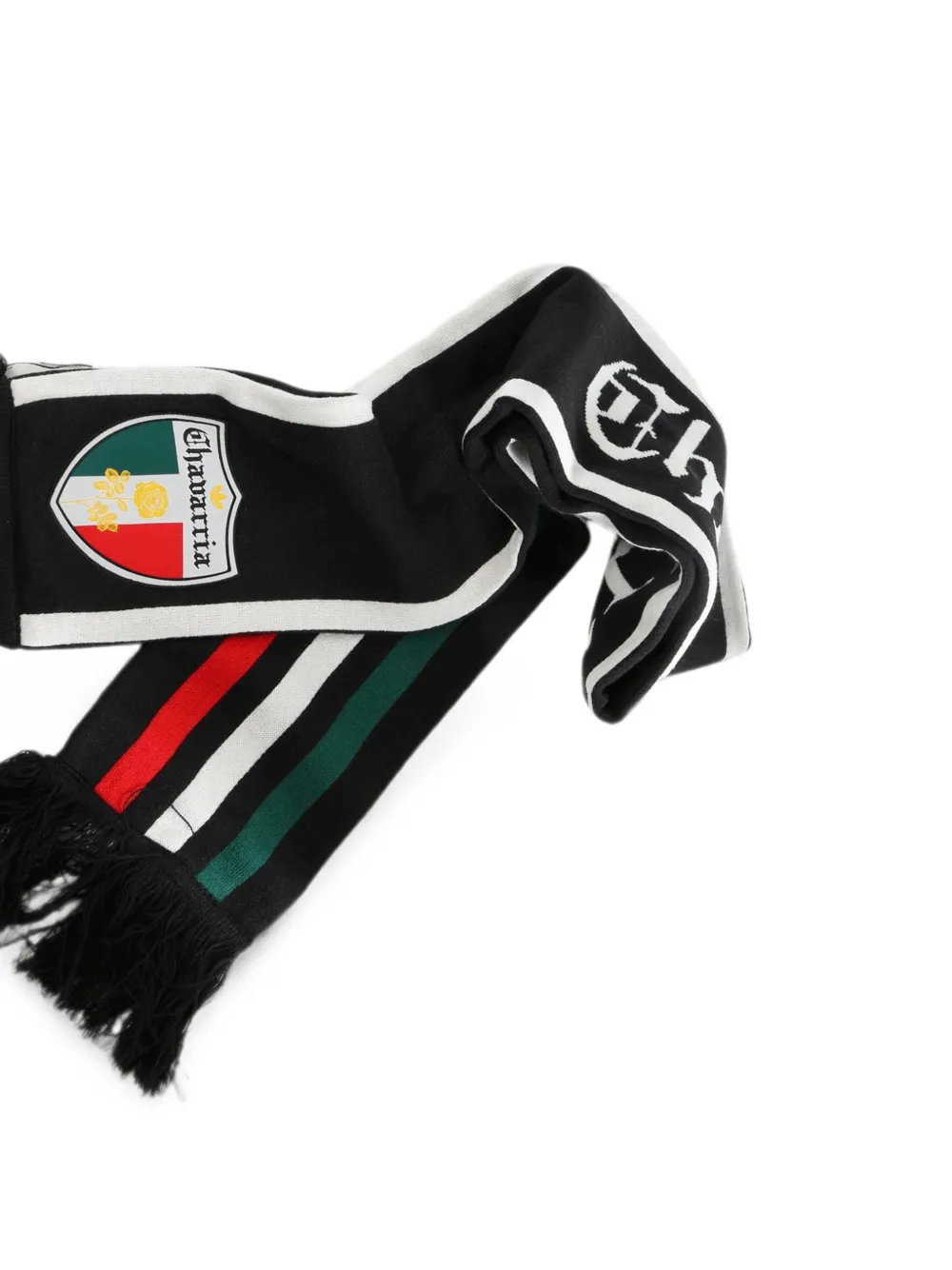  Adidas Logo-patch Fringed Scarf - Negro 