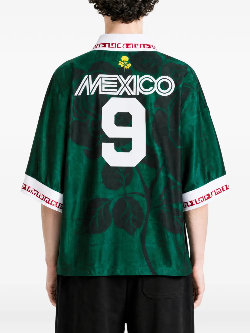adidas x Willy Chavarria logo-print short-sleeve polo shirt Groen