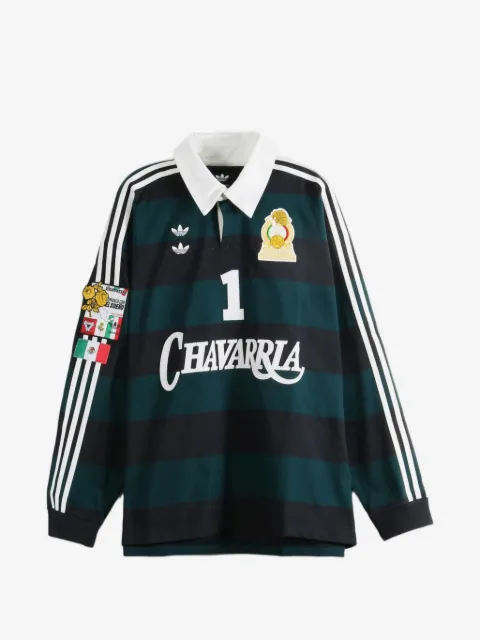 adidas x Willy Chavarria polo rayé à manches longues