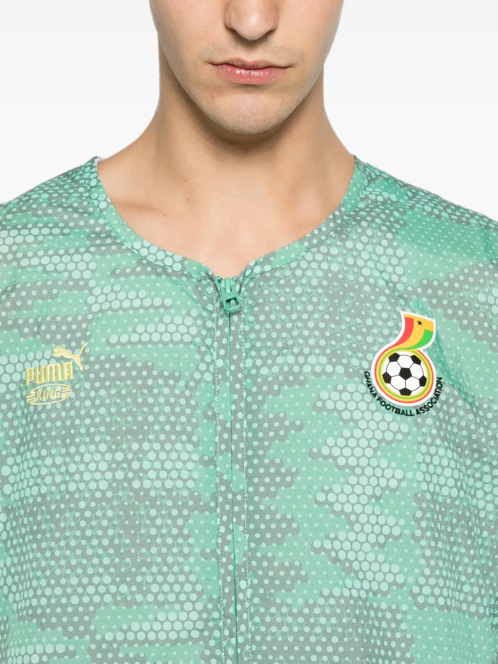 PUMA Jack met rits Groen