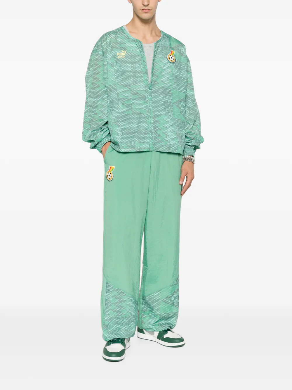 PUMA Jack met rits Groen