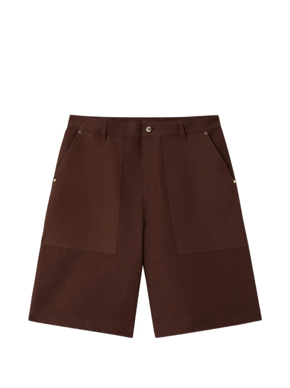 Casablanca monogram cargo shorts - Marrone