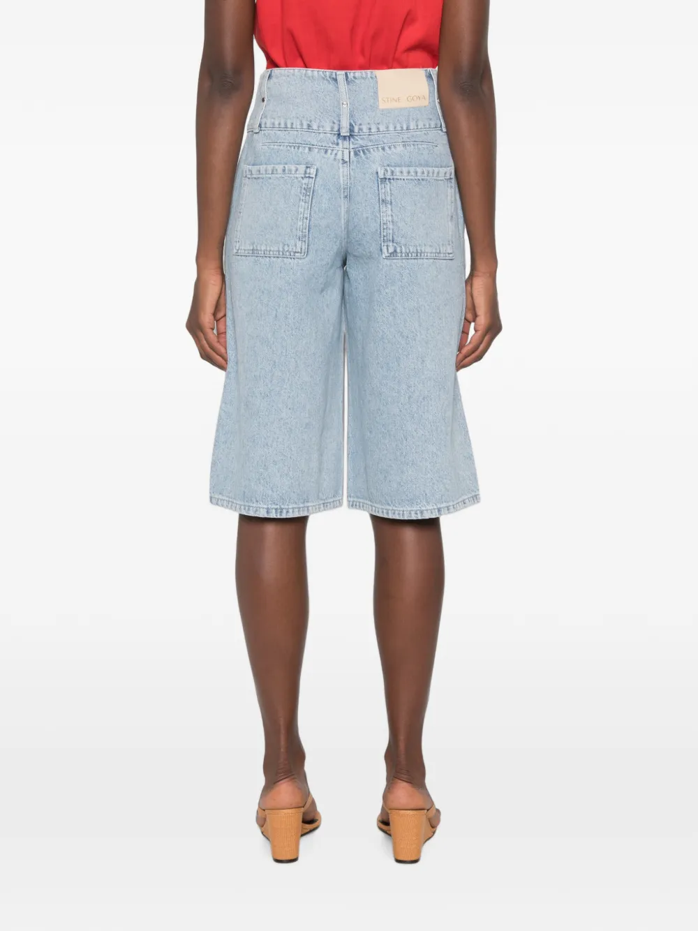 Stine Goya High waist shorts Blauw