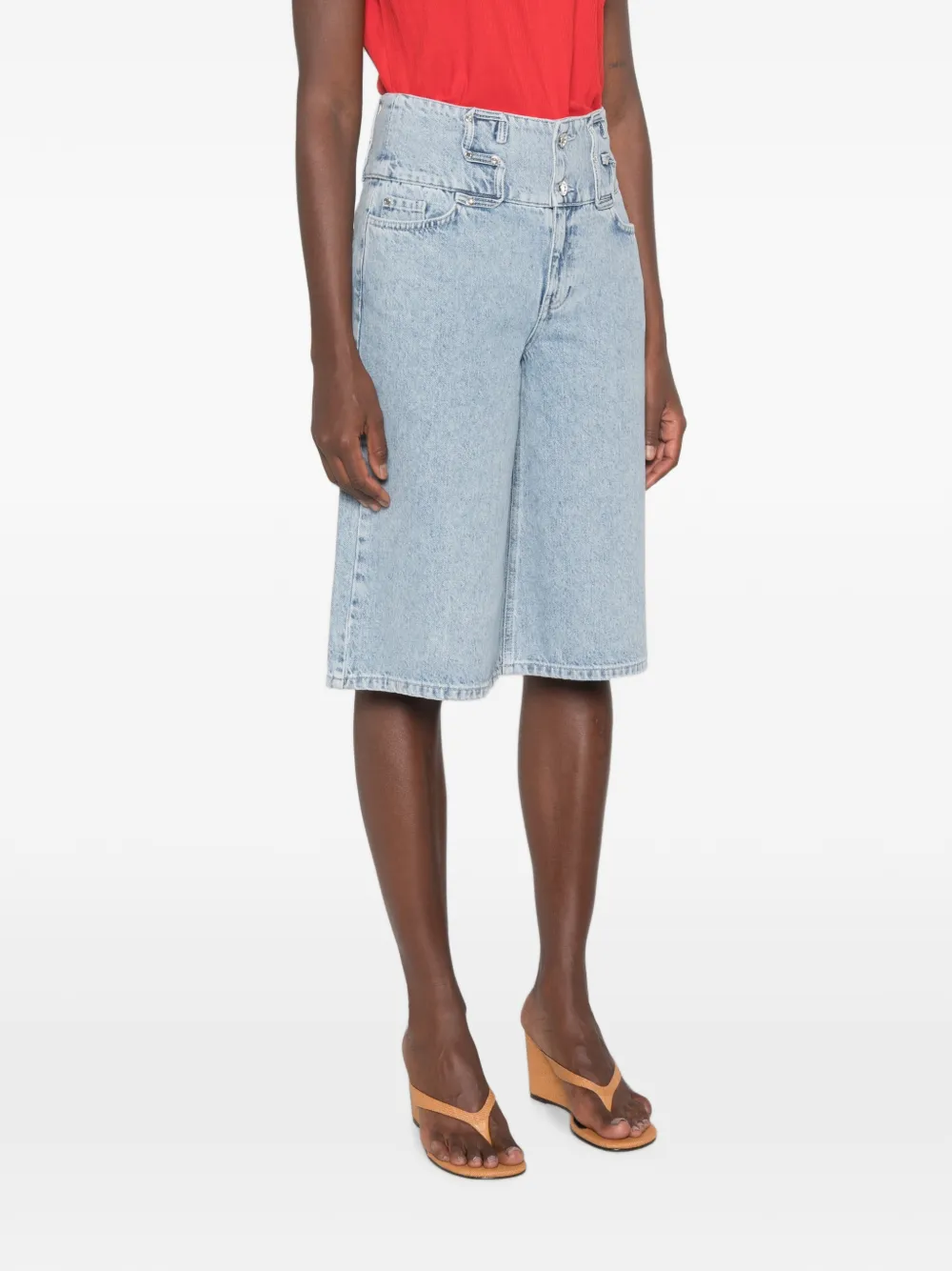 Stine Goya High waist shorts Blauw