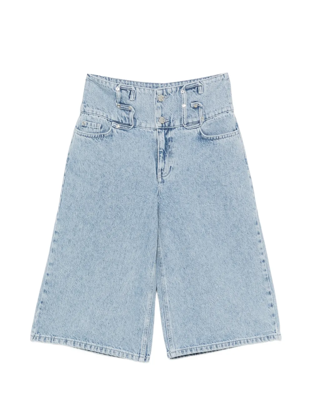 Stine Goya high-waisted panelled shorts - Blu