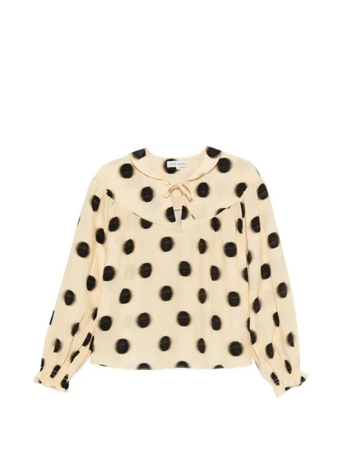 Stine Goya polka-dot tie-neck blouse