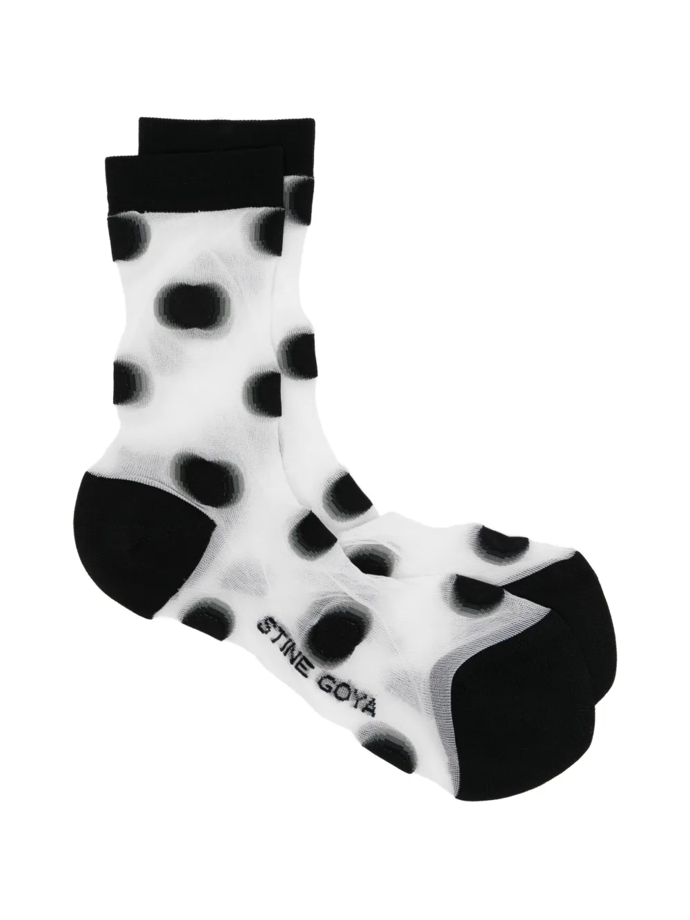 Stine Goya polka-dot sheer-finish socks - Bianco