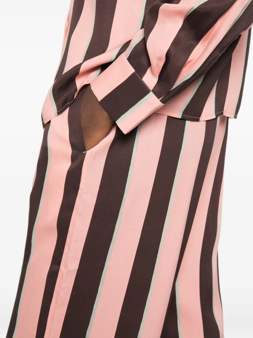 Stine Goya Gestreepte broek Roze