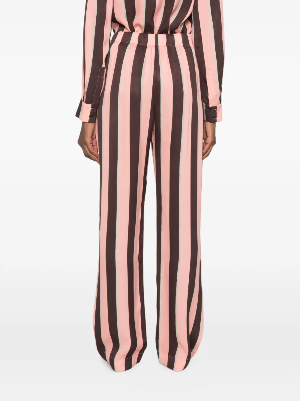 Stine Goya Gestreepte broek Roze