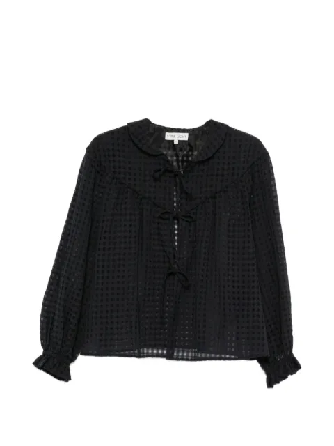 Stine Goya blusa con motivo de cuadros gingham