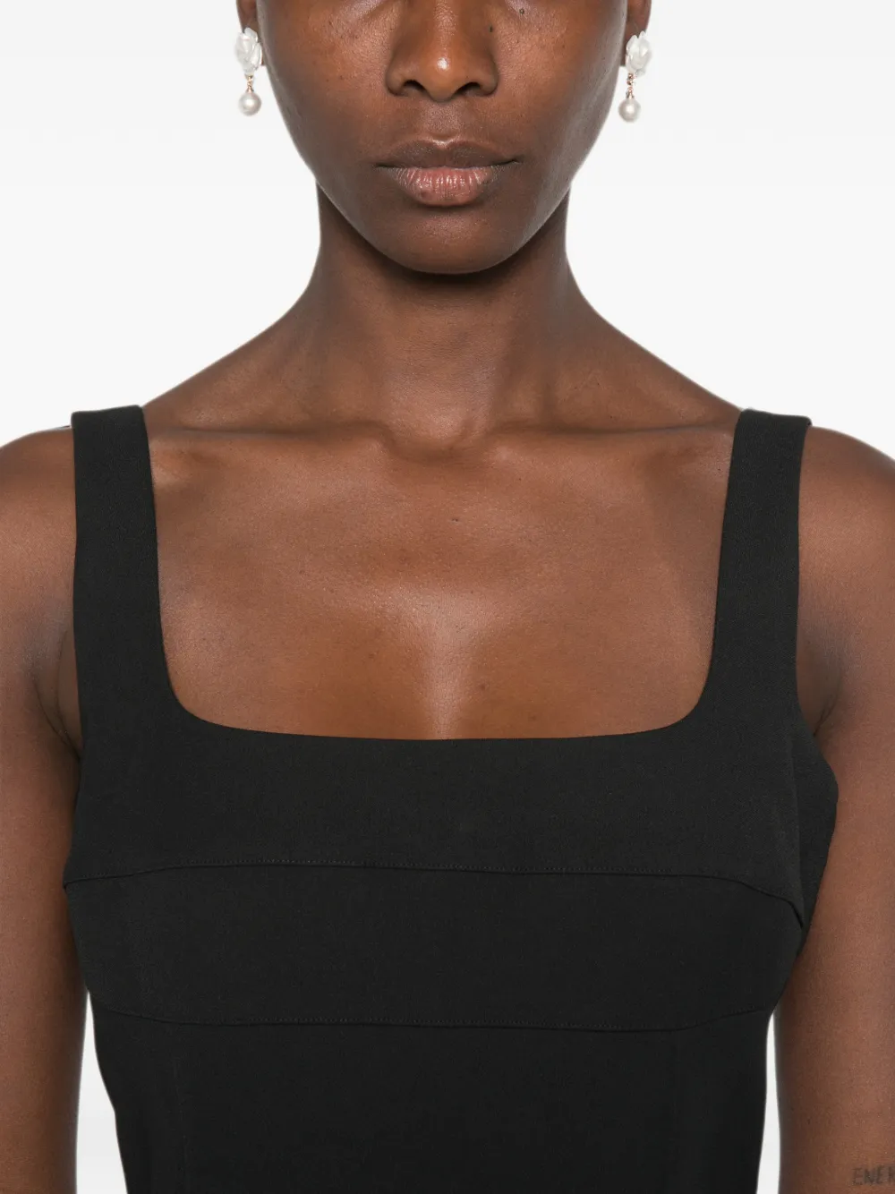 Stine Goya Flared maxi-jurk Zwart