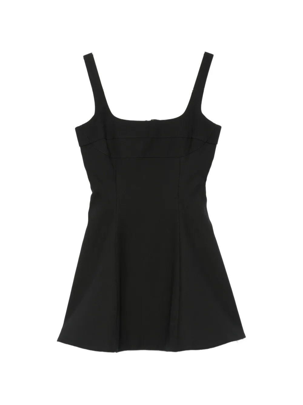 Stine Goya square-neck flared dress - Nero