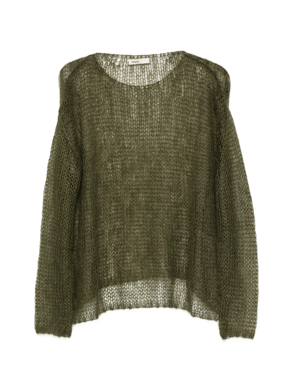 KHAITE Wendy open-knit sweater - Green