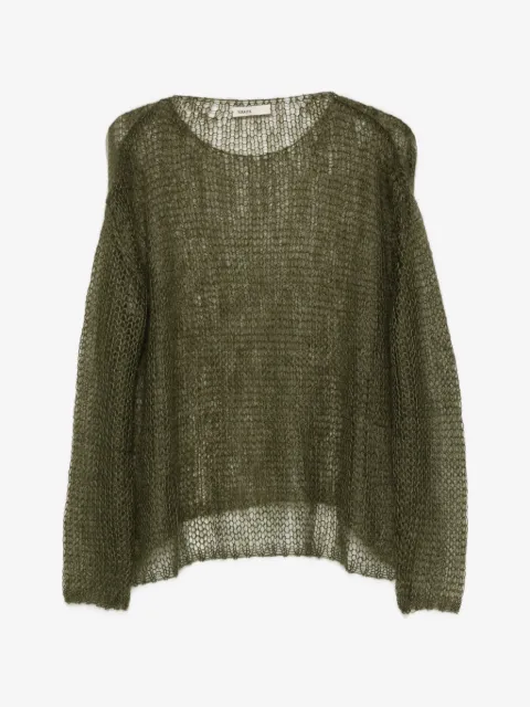 KHAITE pull Wendy en maille ajourée