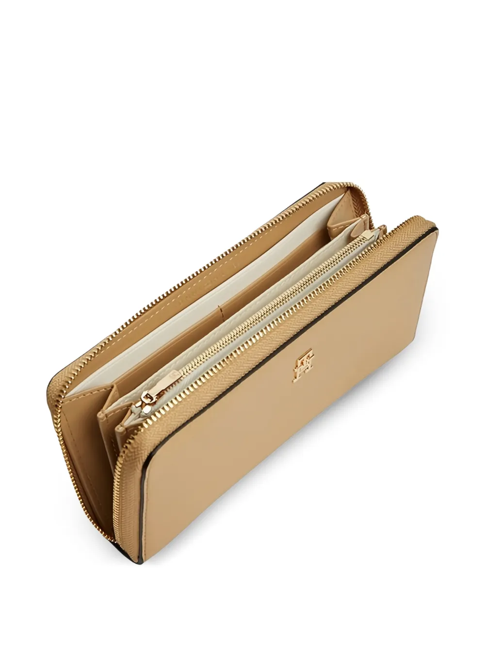 Tommy Hilfiger Icon portemonnee met logo-plakkaat Beige